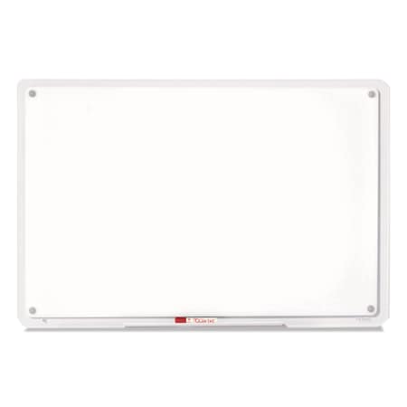 Quartet Total Erase Board, 49X32, White, Clear F, Dry Erase, Plastic Frame, White TM4929